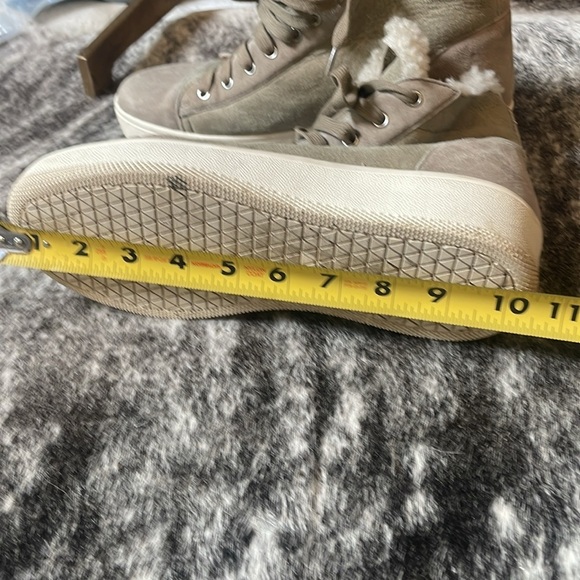 Vince Camuto Sherpa High Top Bootie Sneaker - Picture 8 of 9